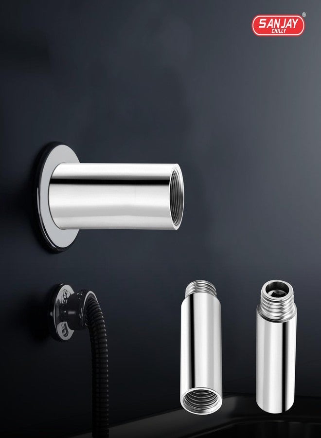 Sanjay Chilly Brass Extension Nipple for Bathroom Kitchen Plumbing Hardware Tools Pipe Fittings, Nipple Extention Connector Fitting Hex Bushing Adapter Nipple for Pipe Fittings (Full Brass 4 Inch) - Image 2